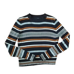 Ribbed BP sweater Striped 70s Style Retro Sweater